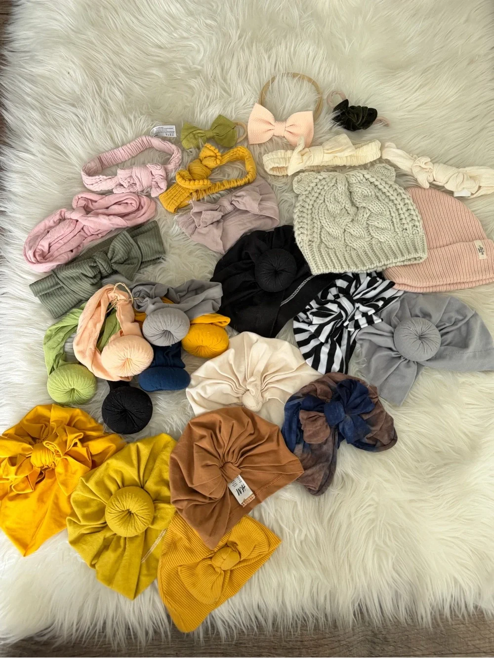 Baby girl headwear bundle